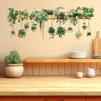 Flower Shelf Wall Stickers 3D Potted Plant Wall Decals for Home Room Decor