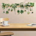 Flower Shelf Wall Stickers 3D Potted Plant Wall Decals for Home Room Decor