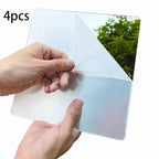4 pcs Acrylic Mirror Wall Stickers –Self-Adhesive Decorative Mirror Tiles for Bathroom, Bedroom & Living Room
