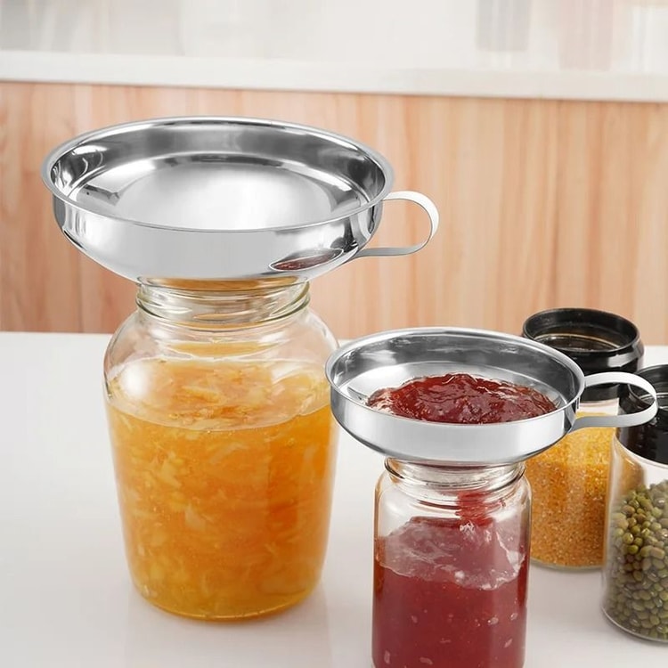 Stainless Steel Wide Mouth Funnel – Multipurpose Kitchen Funnel for Canning, Jam, Oil, and Liquid Transfers