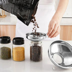 Stainless Steel Wide Mouth Funnel – Multipurpose Kitchen Funnel for Canning, Jam, Oil, and Liquid Transfers