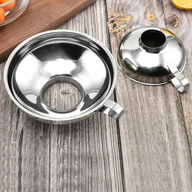 Stainless Steel Wide Mouth Funnel – Multipurpose Kitchen Funnel for Canning, Jam, Oil, and Liquid Transfers