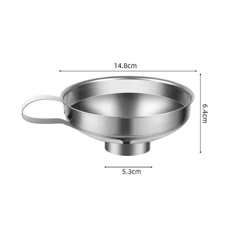 Stainless Steel Wide Mouth Funnel – Multipurpose Kitchen Funnel for Canning, Jam, Oil, and Liquid Transfers