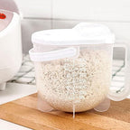 Premium Rice Washing Bowl & Kitchen Colander Strainer with Lid