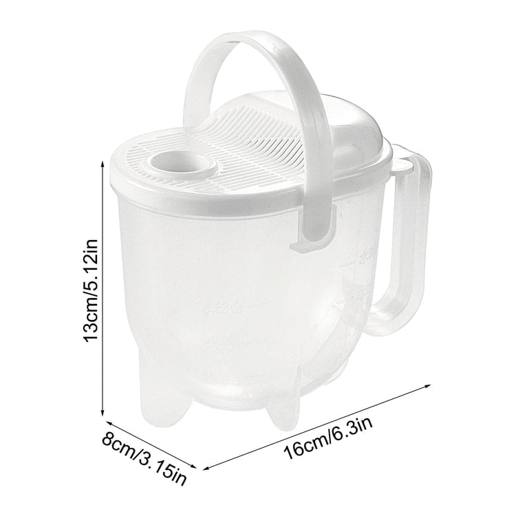 Premium Rice Washing Bowl & Kitchen Colander Strainer with Lid