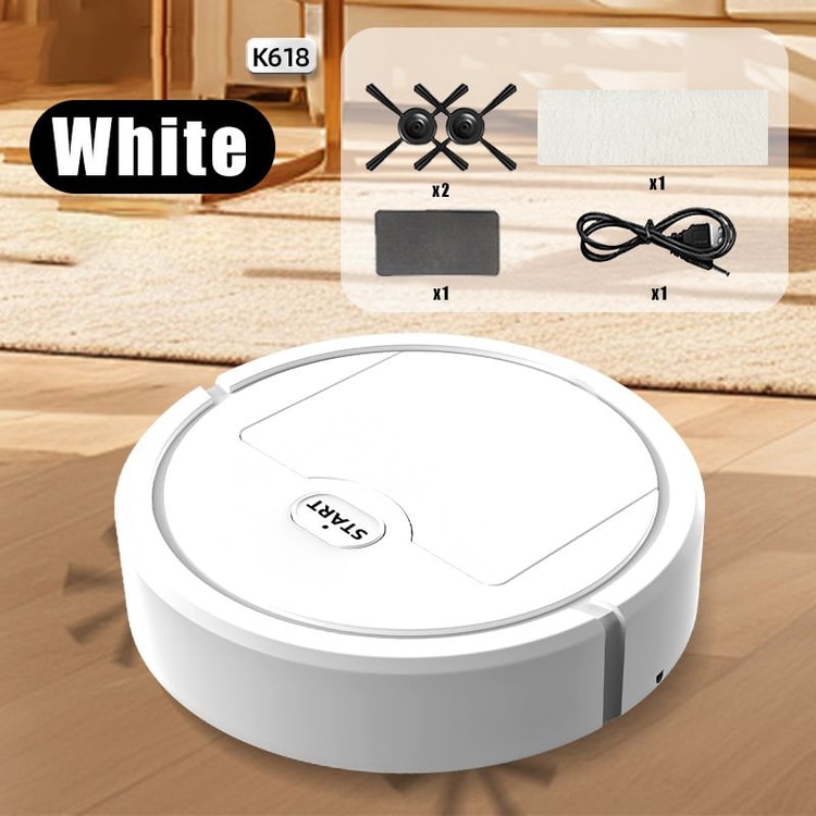 Powerful Robotic Vacuum Cleaner, All-in-One Home Cleaning with Sweeping, Mopping &amp; USB Charging