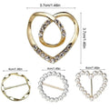 Multipurpose Shirt Ring and Scarf Buckle Set Adjustable Fashion Styling Accessories