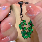 Green &amp; Red Crystal Beaded Earrings for Women – Fashion Jewelry Gift