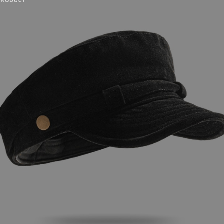 Retro Japanese Solid Color Suede Flat Top Painter Hat, Autumn and Winter Newsboy Cap for Women and Men, British Casual